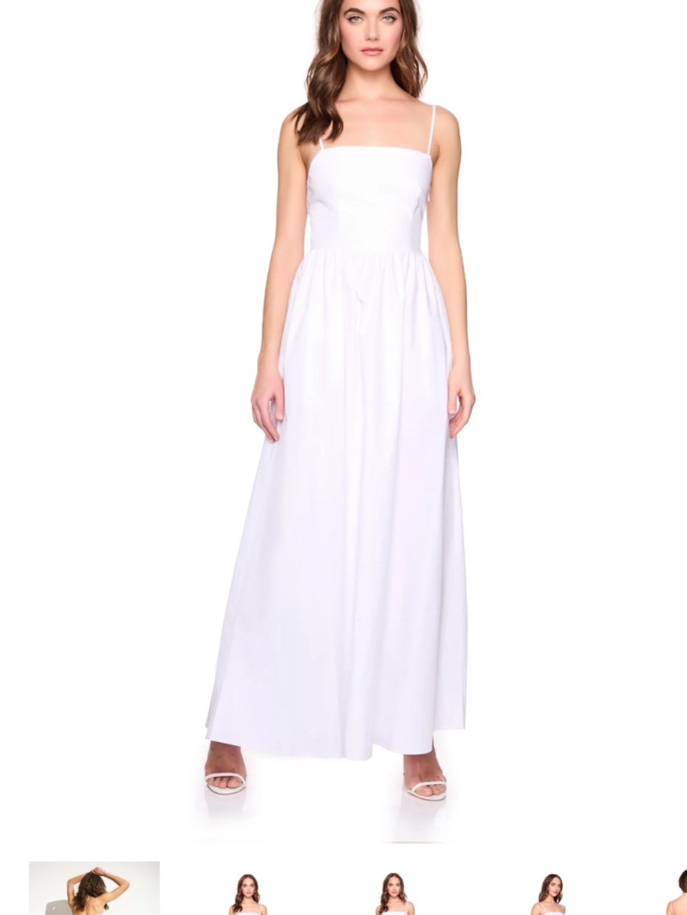Susana Monaco lace up back poplin maxi dress - NWT